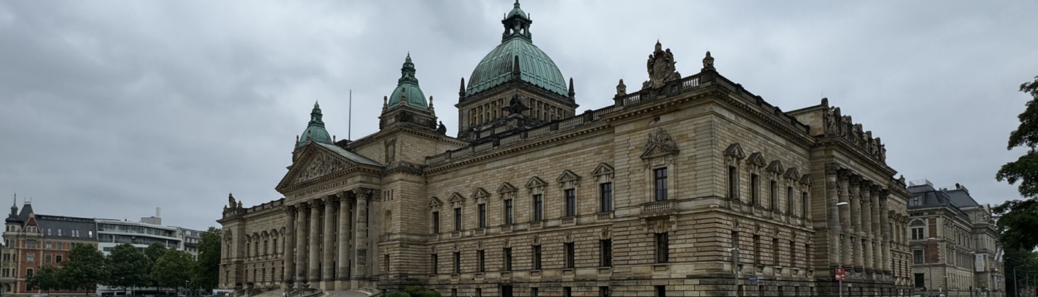 Historischer Ort in Leipzig, heute das Bundesverwaltungsgericht, das höchste Gericht für Verwaltung mit Sitz in Leipzig
